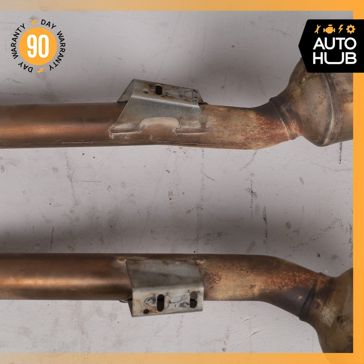 07-11 Mercedes W221 S550 RWD Engine Exhaust Downpipe Resonator Set OEM - photo 15