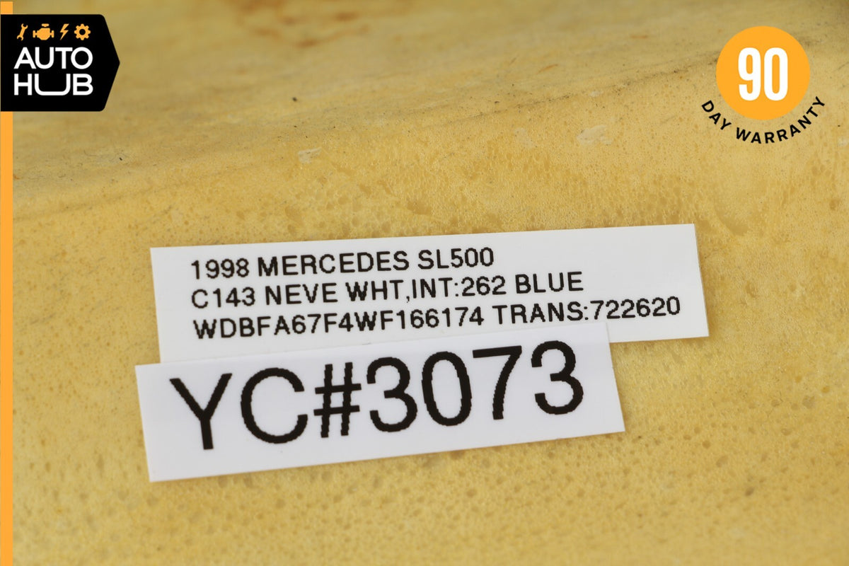 96-02 Mercedes R129 SL500 SL320 Right Knee Panel Under Dashboard Dash Blue OEM - photo 12