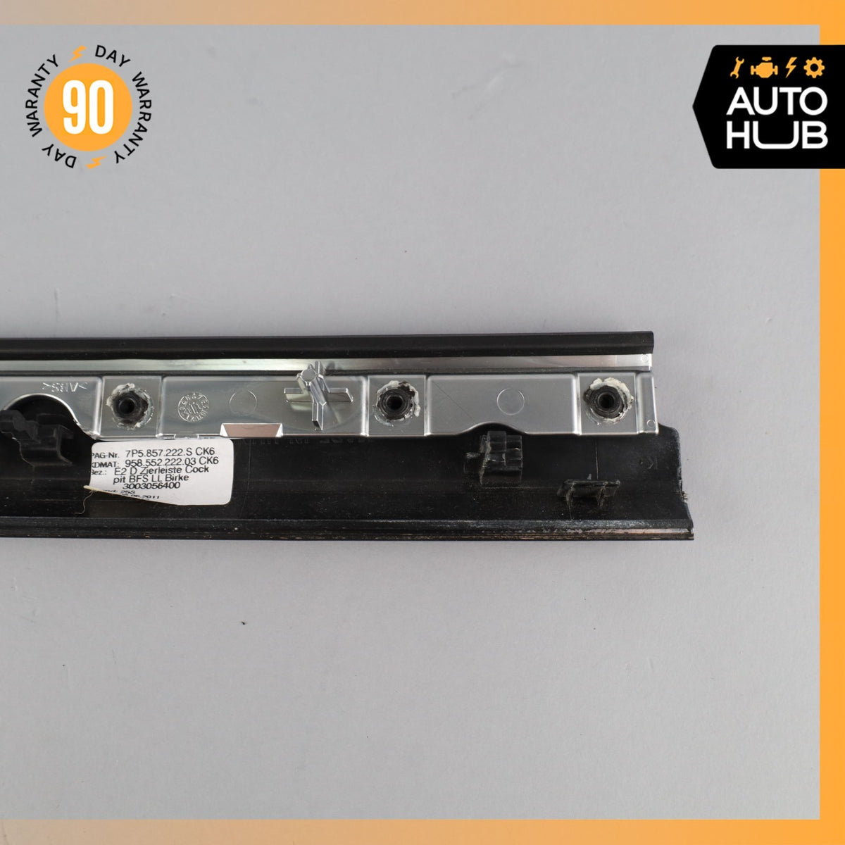 11-18 Porsche Cayenne 958 Dashboard Cover Panel Trim Molding Set Wood OEM - photo 8