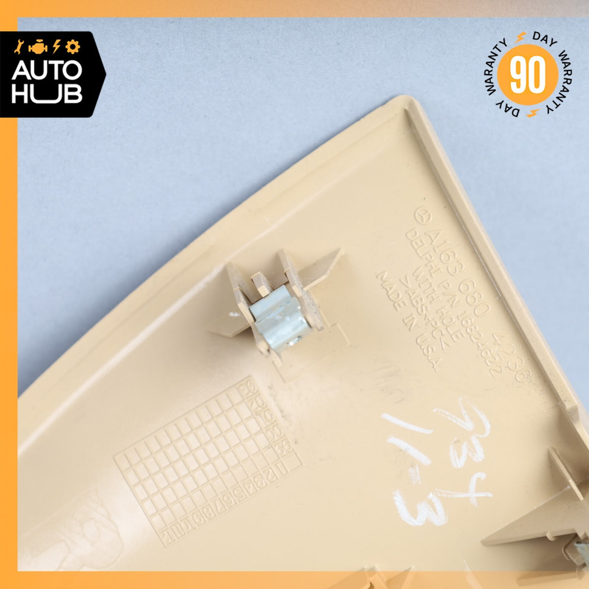 98-05 Mercedes W163 ML320 ML350 ML500 Dashboard Right Side Trim Cover Java OEM - photo 9