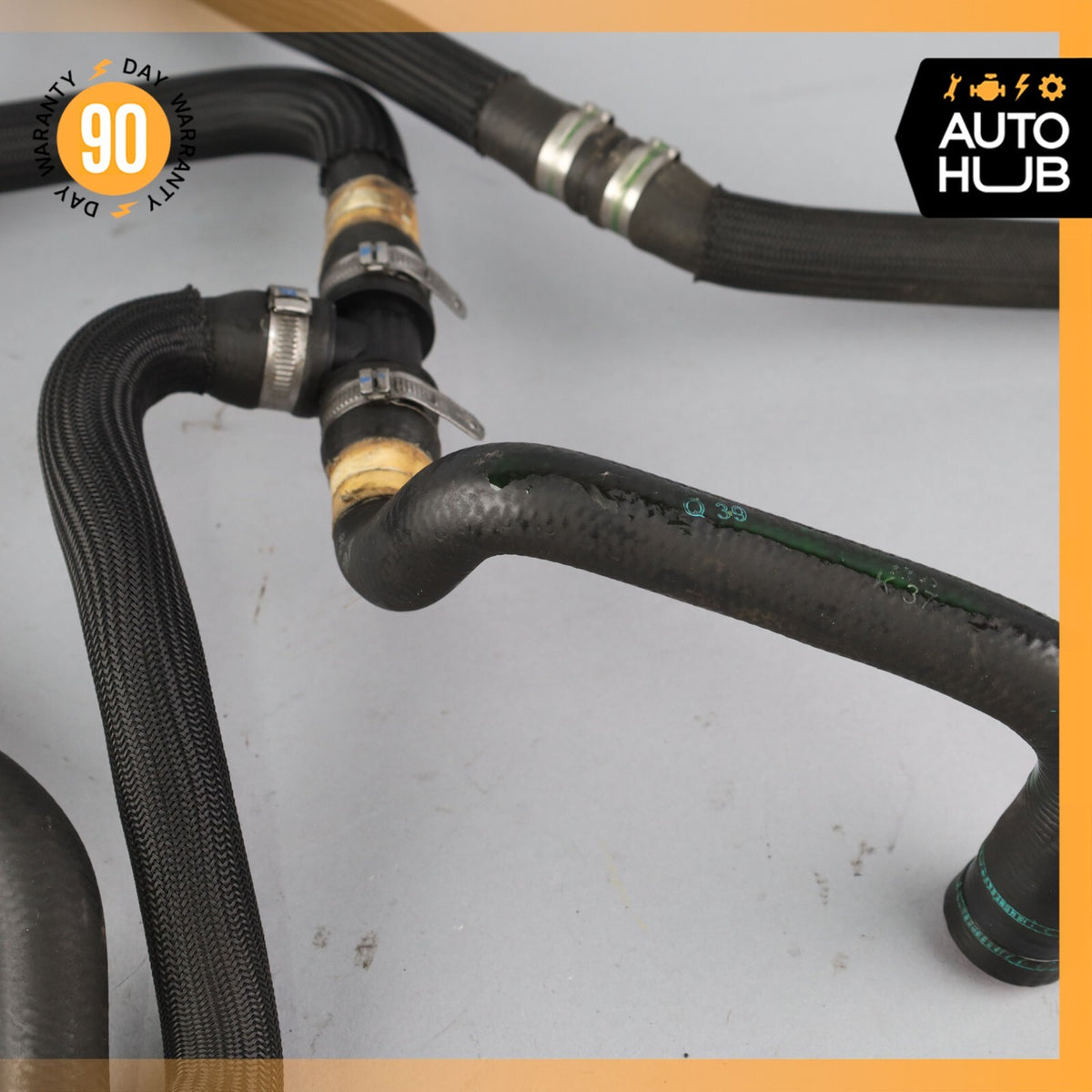 17-22 Maserati Levante M161 3.0L Engine Radiator Coolant Hose Pipe Set OEM 73k - photo 8