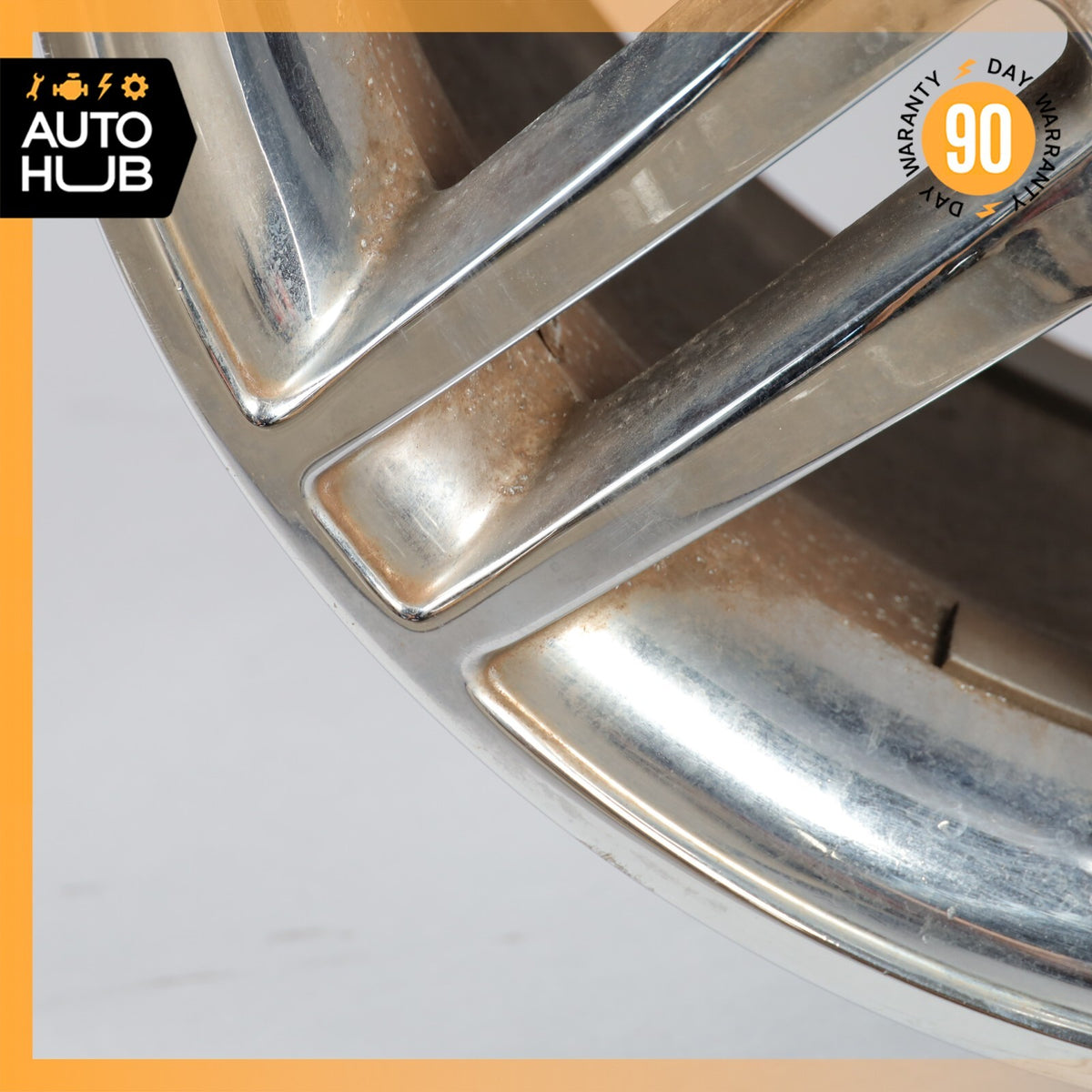 Mercedes W204 C350 C63 AMG 8.5 x R17 17" Rear Wheel Rim Chrome 2044014602 OEM - photo 9