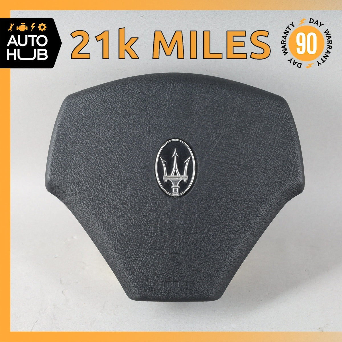 08-19 Maserati GranTurismo M145 Steering Wheel Air Bag Airbag Black OEM 21k - photo 1