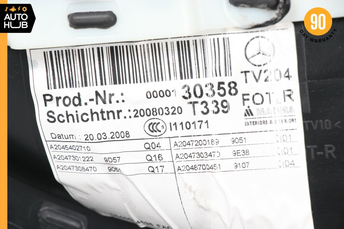 08-14 Mercedes W204 C63 AMG Rear Right Side Interior Door Panel Black OEM 72k - photo 12
