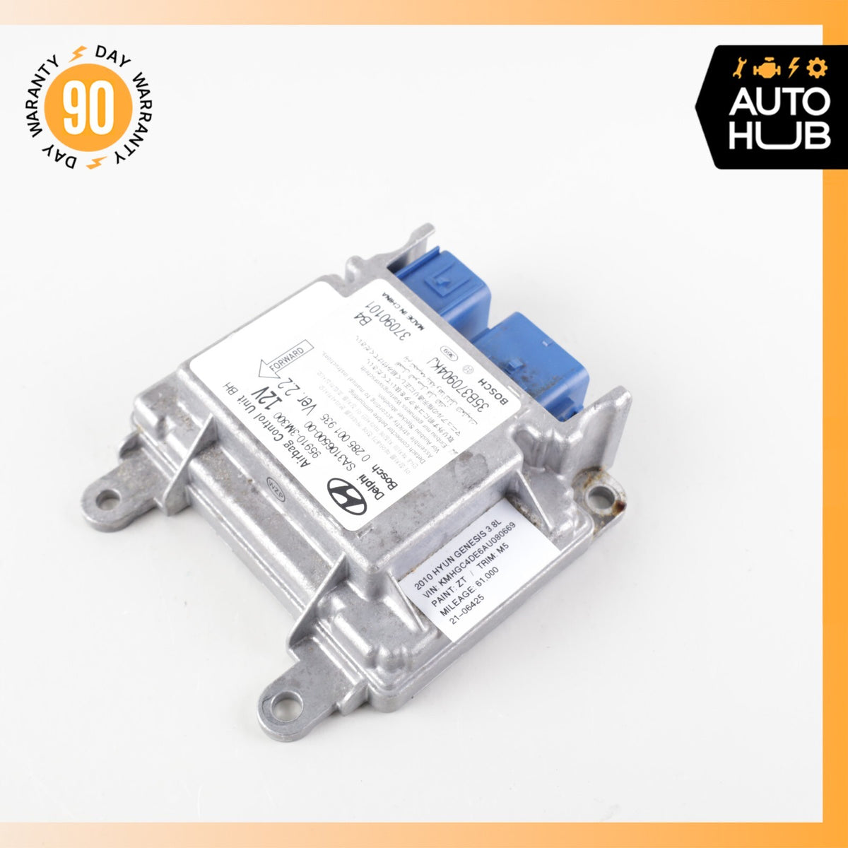 09-10 Hyundai Genesis BH Airbag Sensor SRS Control Module 95910-3M300 OEM - photo 3