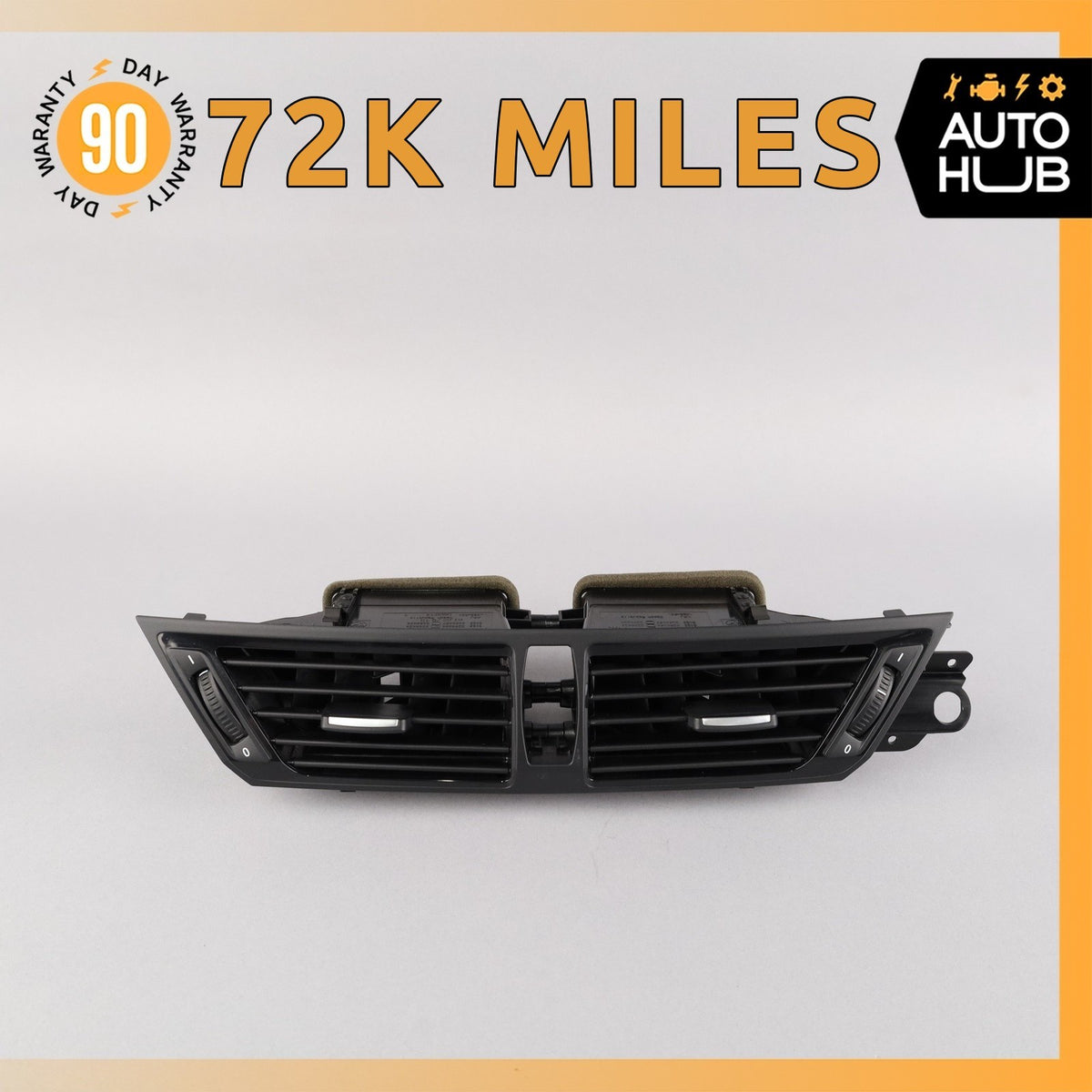 10-15 BMW E84 X1 Center Dash Hazard A/C AC Air Vent Black OEM - photo 1