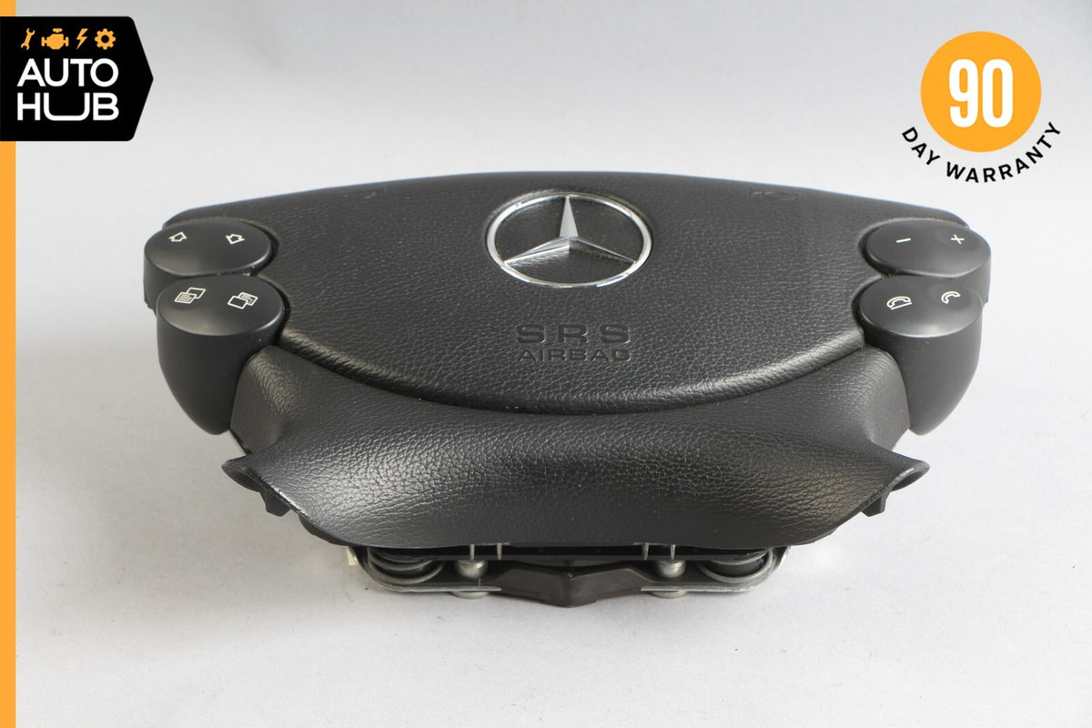 Mercedes R230 SL500 SL55 AMG CLK500 E350 Steering Wheel Airbag Air Bag Black OEM - photo 6