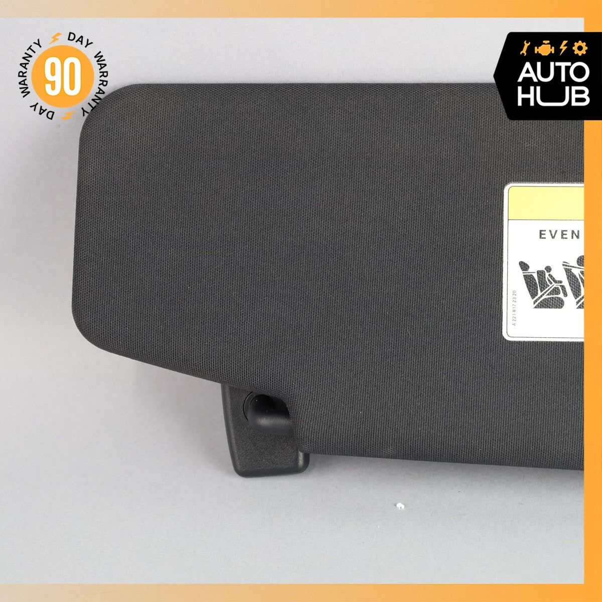 12-18 Mercedes W218 CLS550 CLS63 Front Left Side Sunvisor Sun Visor Black OEM - photo 4