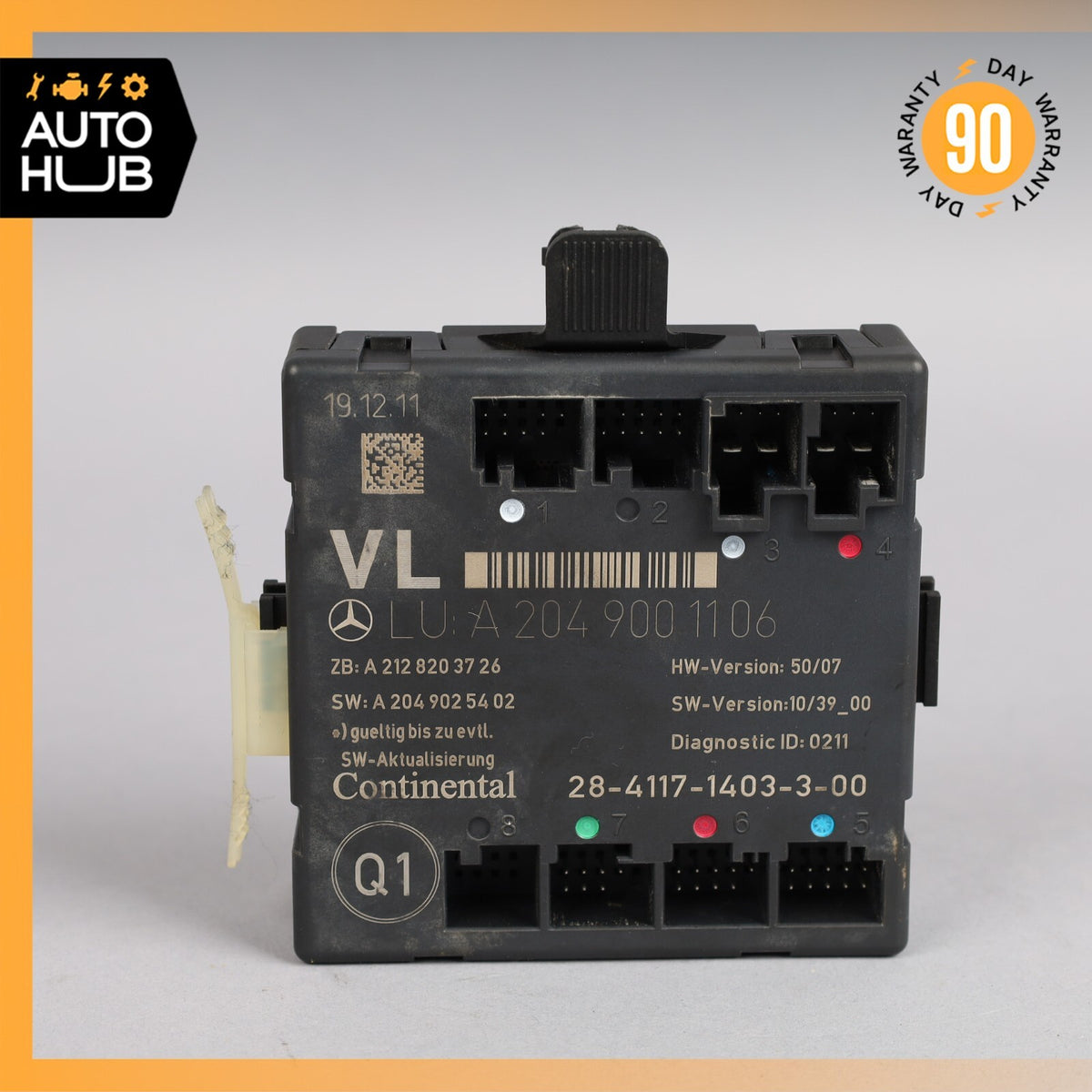 08-18 Mercedes W204 C350 E400 C300 E350 Front Left Side Door Control Module OEM - photo 1