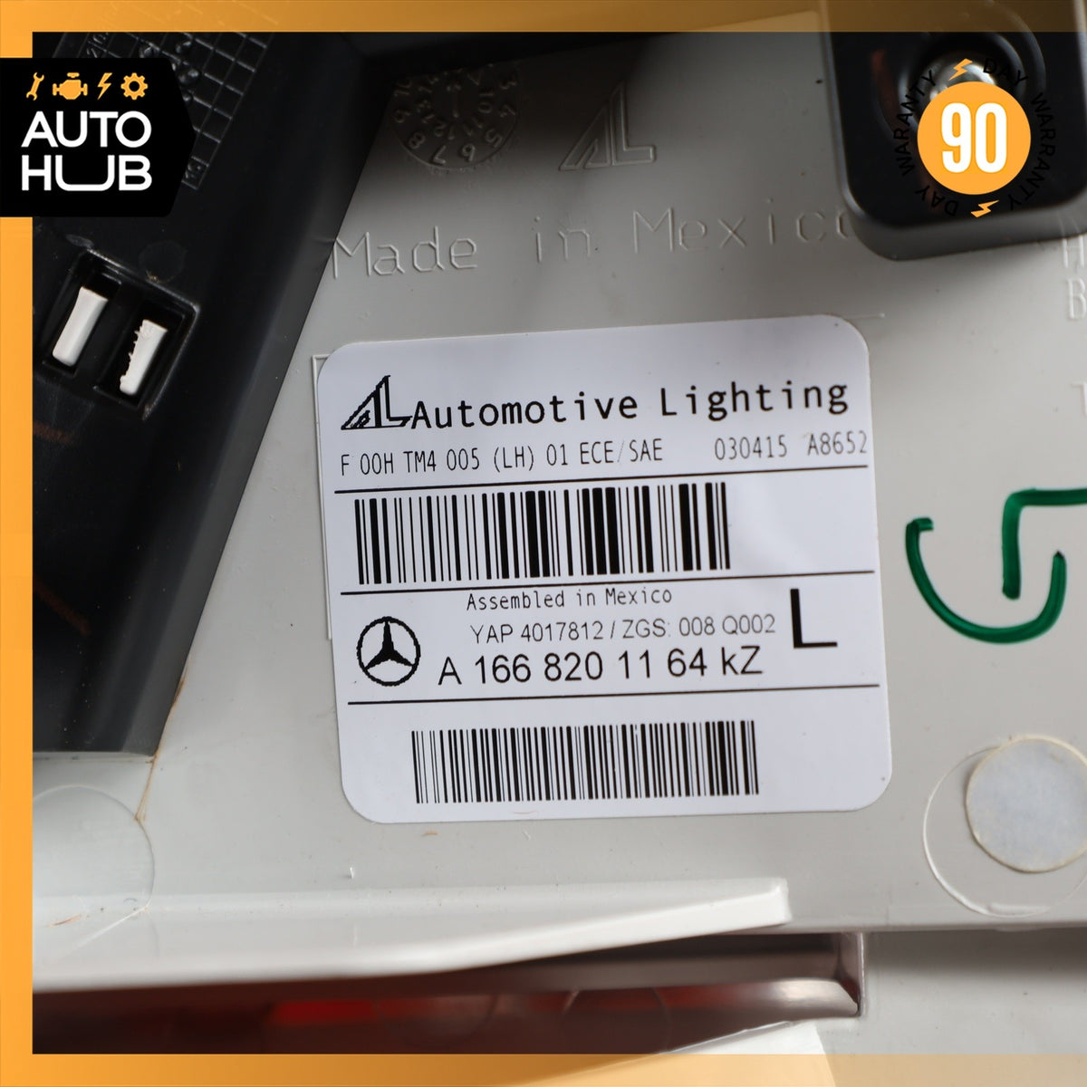 13-16 Mercedes X166 GL350 GL550 Inner Tail Light Lamp Rear Left Driver Side OEM - photo 16