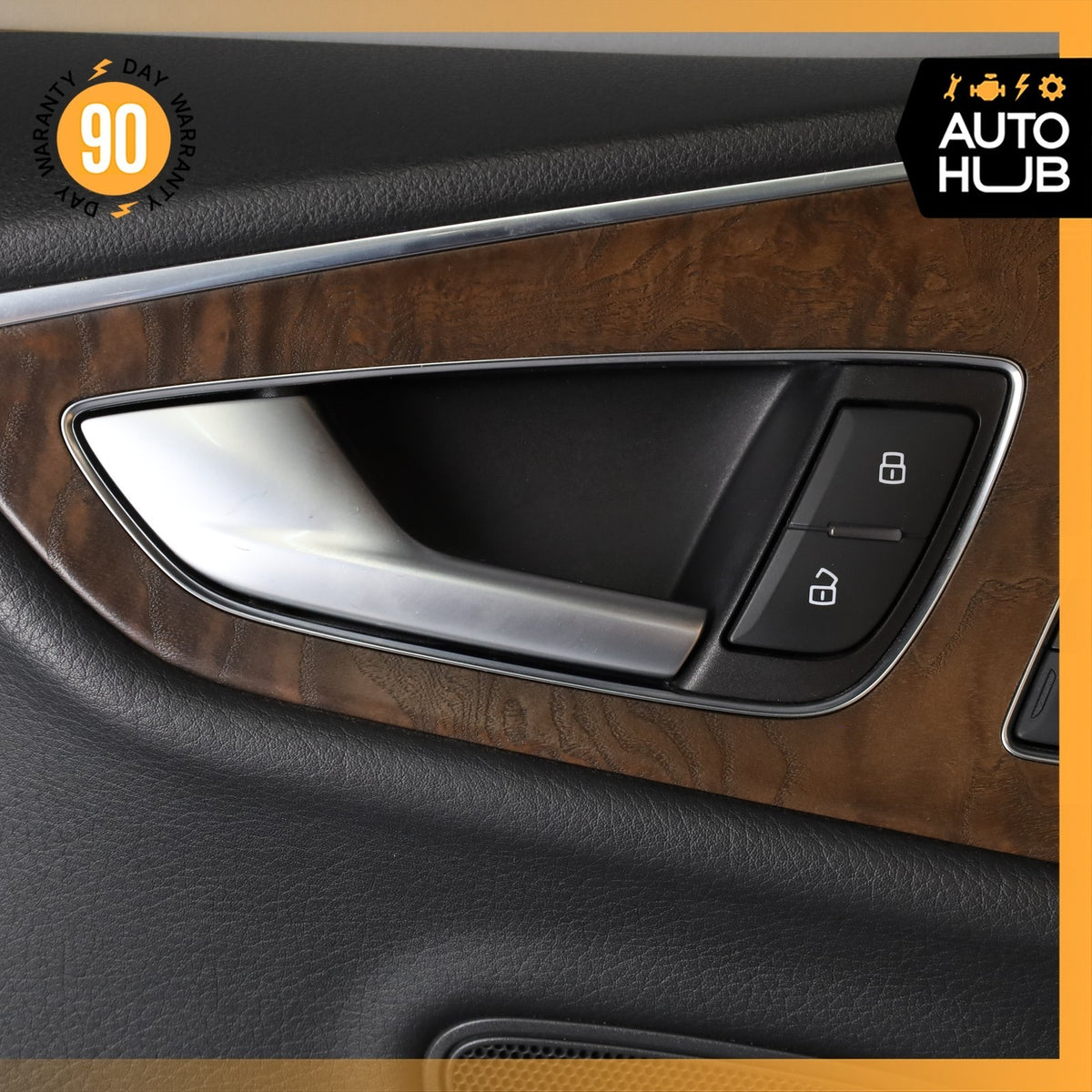 12-18 Audi 4G8 A7 Front Left Driver Door Panel Cover Trim Black Wood OEM - photo 8