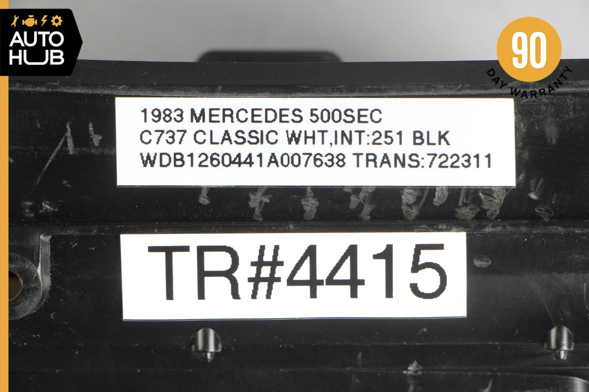 81-91 Mercedes W126 500SEC 380SE Dash AC A/C Upper Air Vent Grill Right Side OEM - photo 11