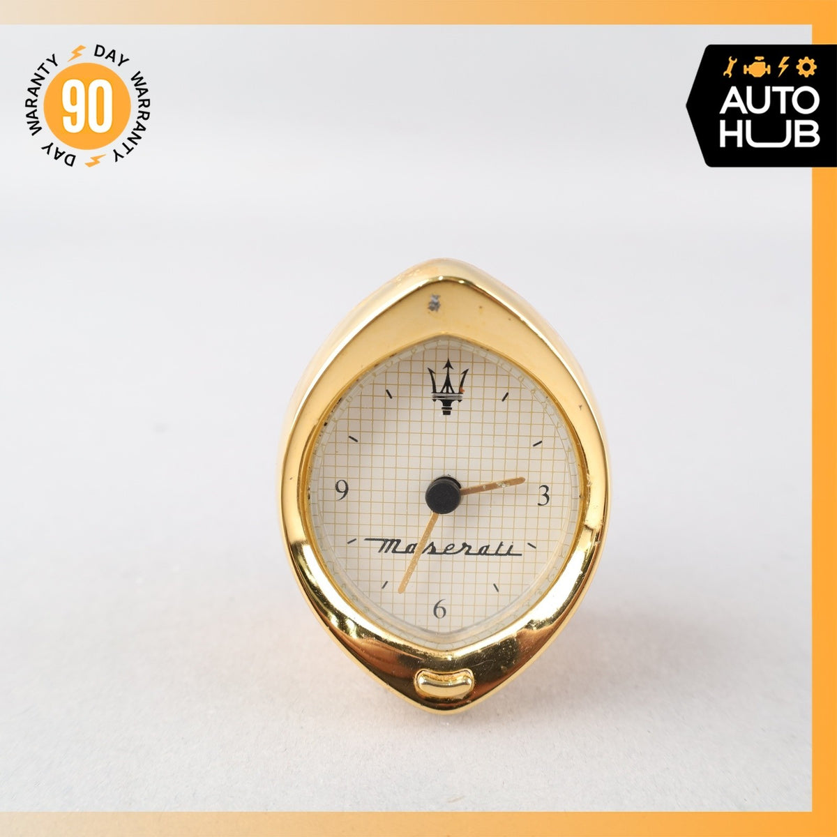 00-07 Maserati M138 4200 Coupe 3200 Center Dashboard Analog Gold Clock OEM 27k - photo 6