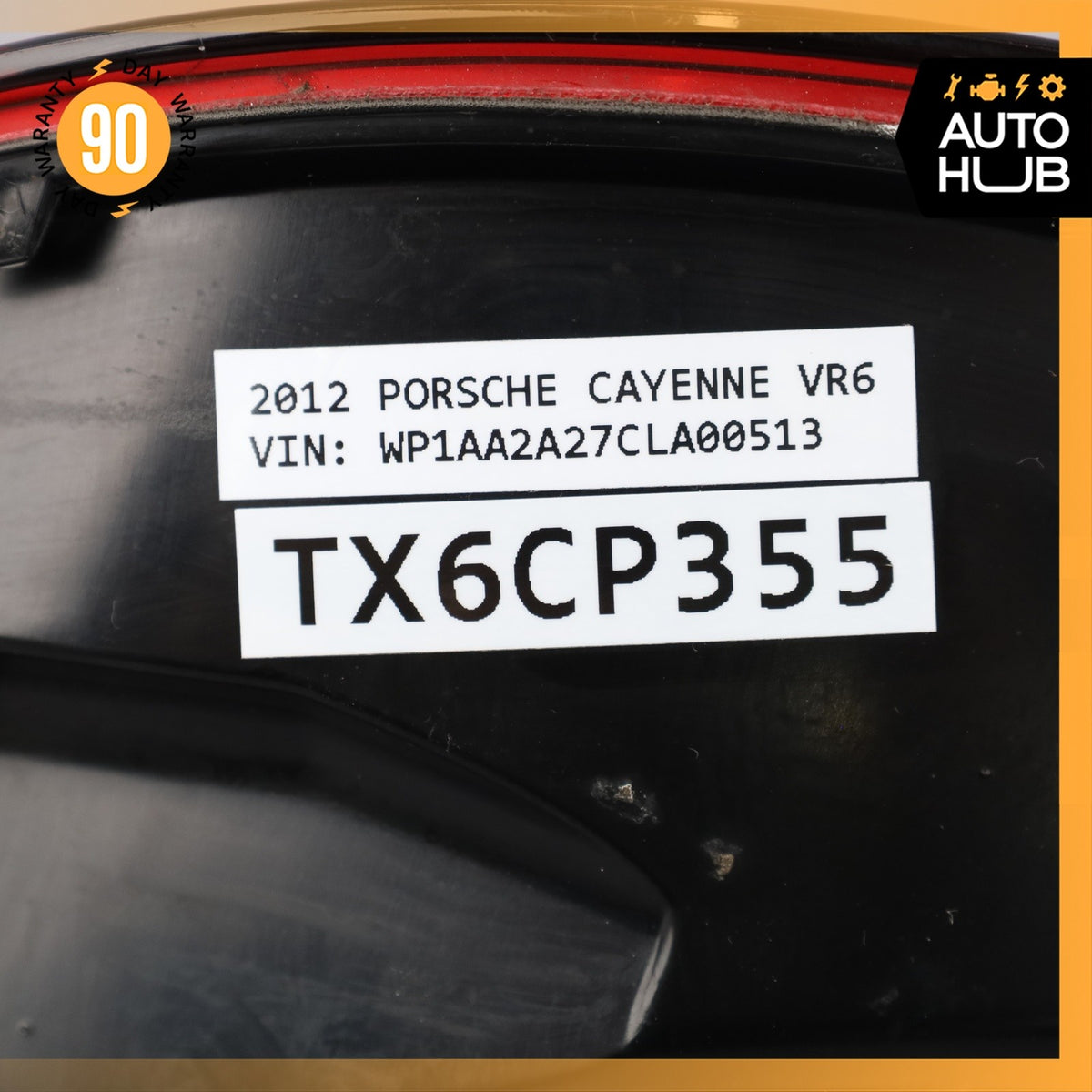 11-14 Porsche Cayenne 958 VR6 Left Driver Side Inner Tail Light Lamp OEM 94k - photo 20
