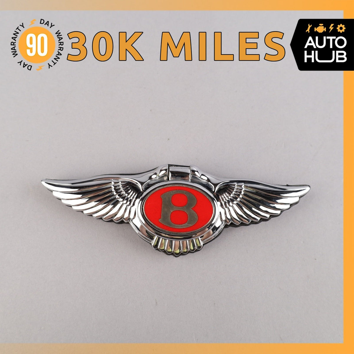 00-02 Bentley Arnage Trunk Lid Unlock Release Handle Emblem OEM 30k - photo 1