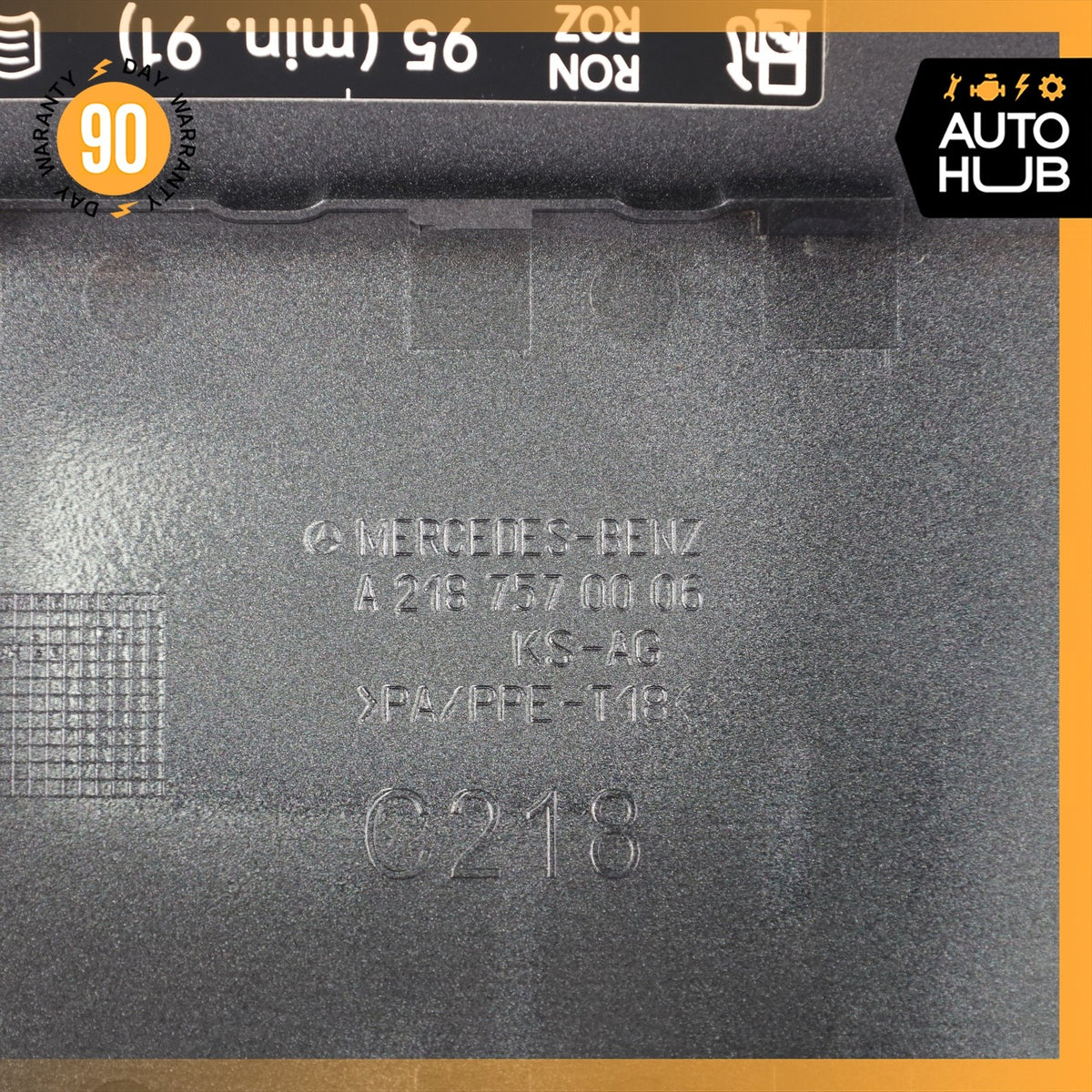 12-18 Mercedes W218 CLS550 Fuel Gas Tank Lid Door Cover 2187570006 OEM - photo 7