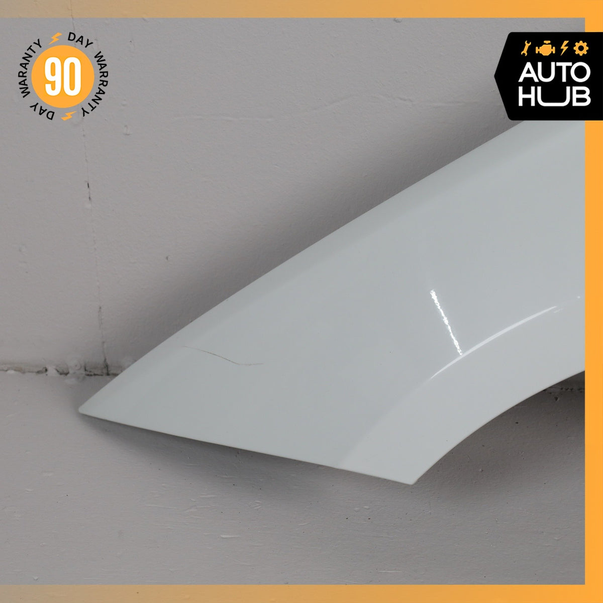 08-13 BMW E82 128i Front Left Driver Fender Cover Panel White 41357133227 OEM - photo 2