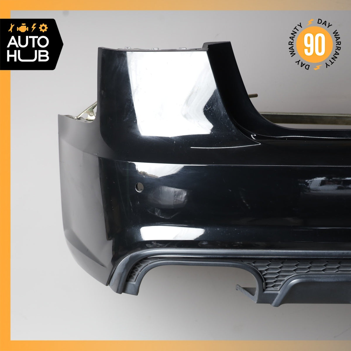 16-18 Audi C7 S6 A6 Rear Bumper Cover Assembly Black OEM 58k - photo 3