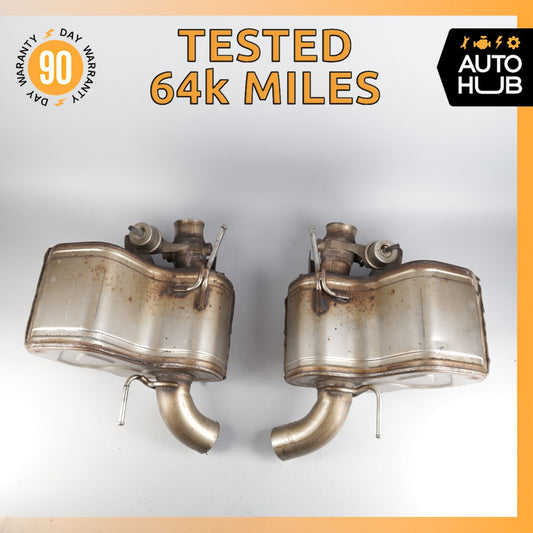 Maserati Levante M161 Exhaust Mufflers Dual Tips Left & Right Side Set OEM 64k - photo 1