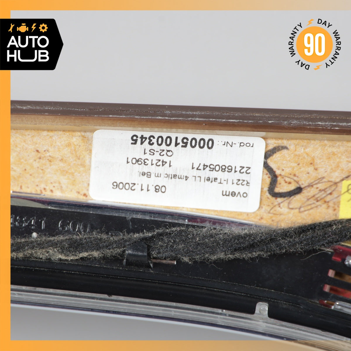 07-13 Mercedes W221 S550 S350 Dashboard Center Trim Molding 2216805471 Wood OEM - photo 17