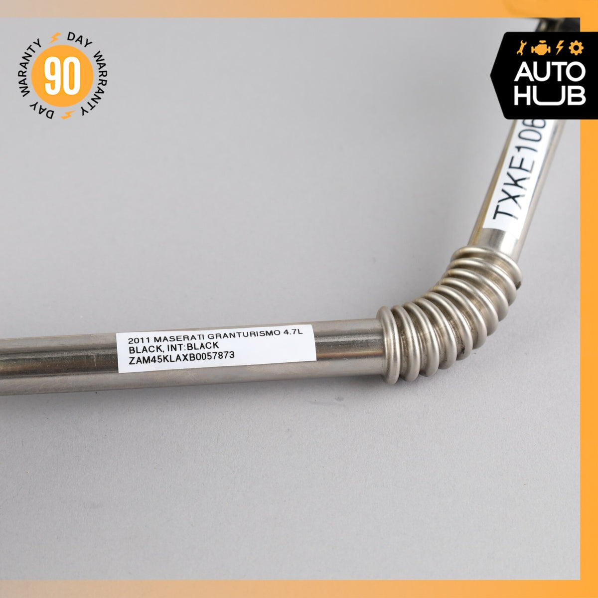 04-19 Maserati GranTurismo M145 Left Air Pump Check Valve EGR w/ Line OEM  56k - photo 3