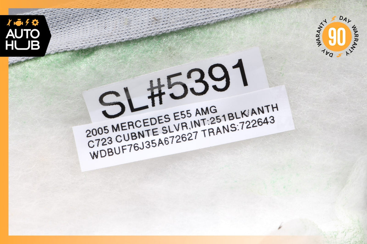 03-09 Mercedes W211 E55 E63 Front Right Interior Trim Panel A Pillar Suede OEM - photo 12