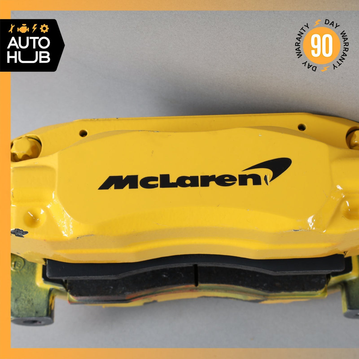 12-21 McLaren 570S Rear Brake Calipers Left & Right Side Set Yellow OEM - photo 11