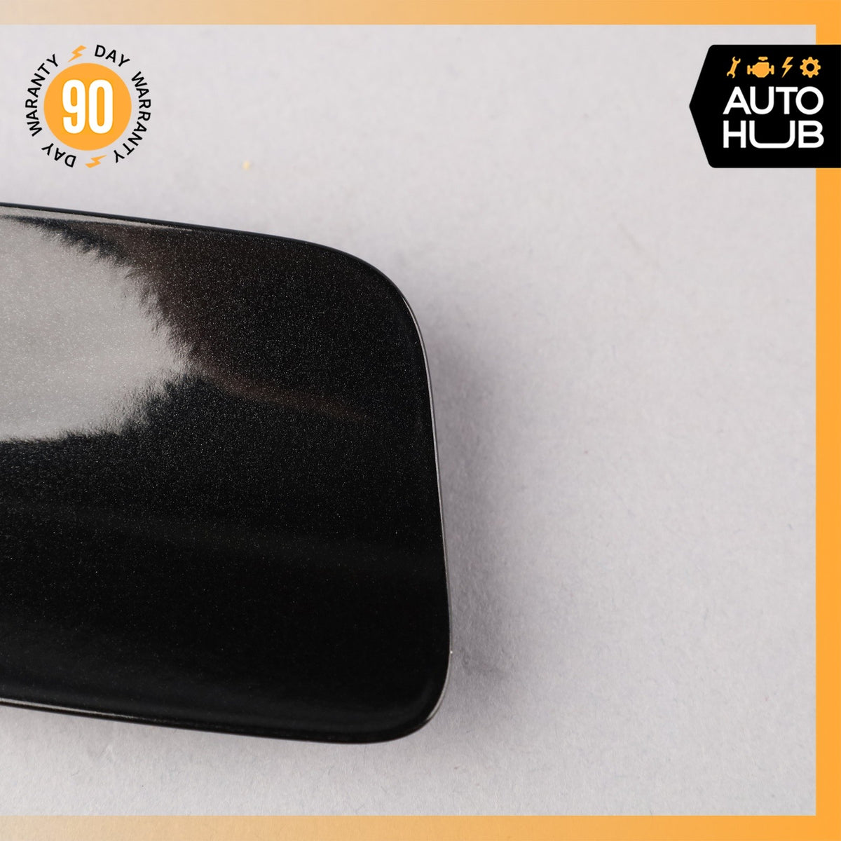 BMW F15 X5 Rear Left Bumper Tow Hook Cover Panel Trim Black OEM - photo 2