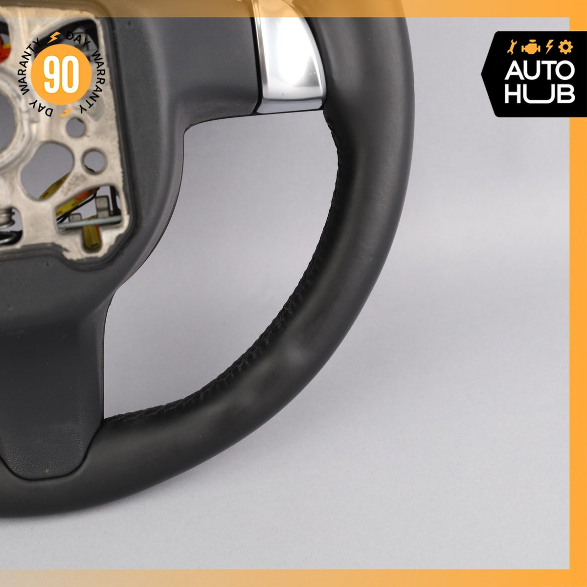 11-16 Porsche Cayenne 958 Steering Wheel w/ Paddle Shifters Black OEM 78k - photo 15