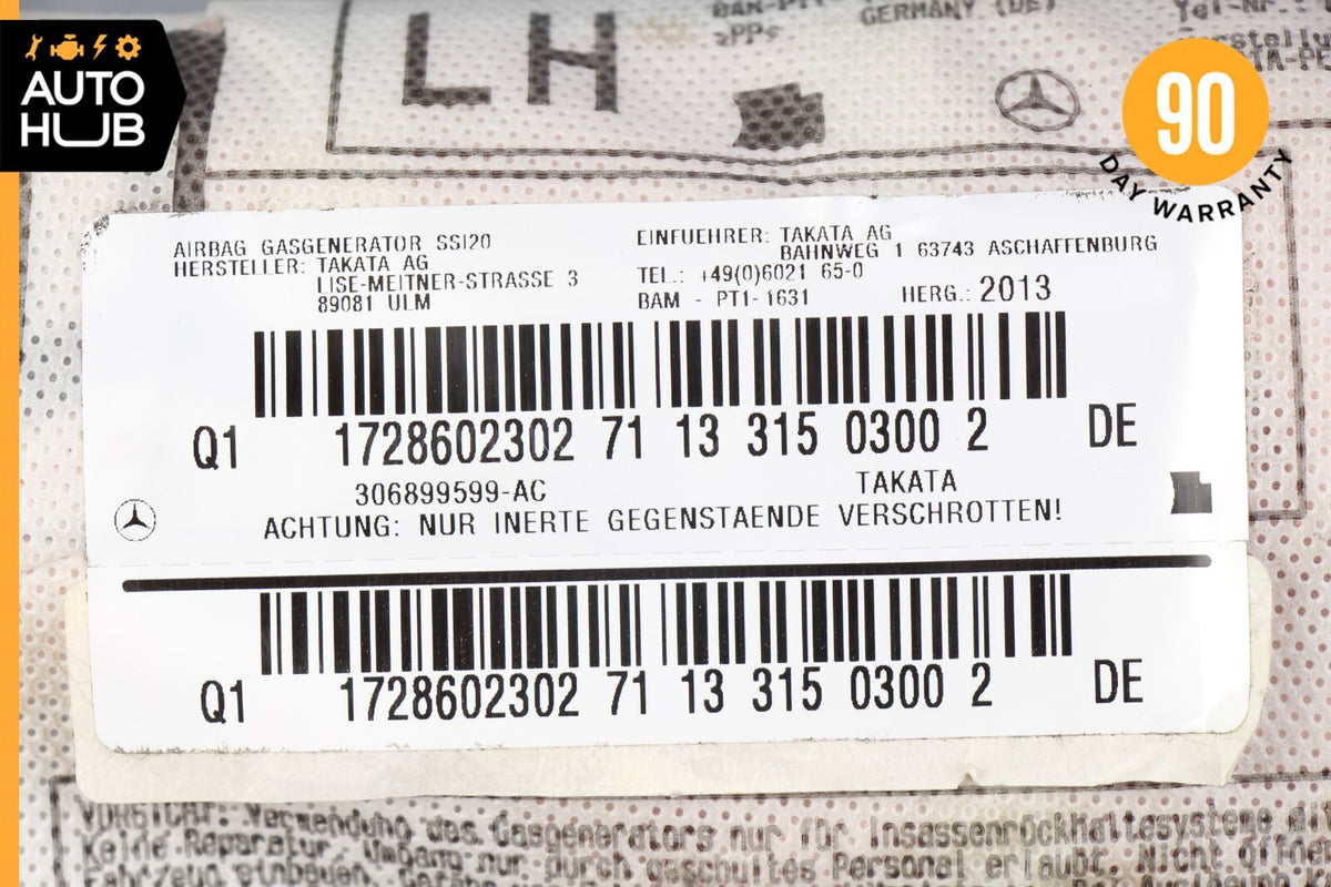 12-20 Mercedes R172 SLK250 SLC300 Seat Side Airbag Air Bag Front Left OEM 75k - photo 9