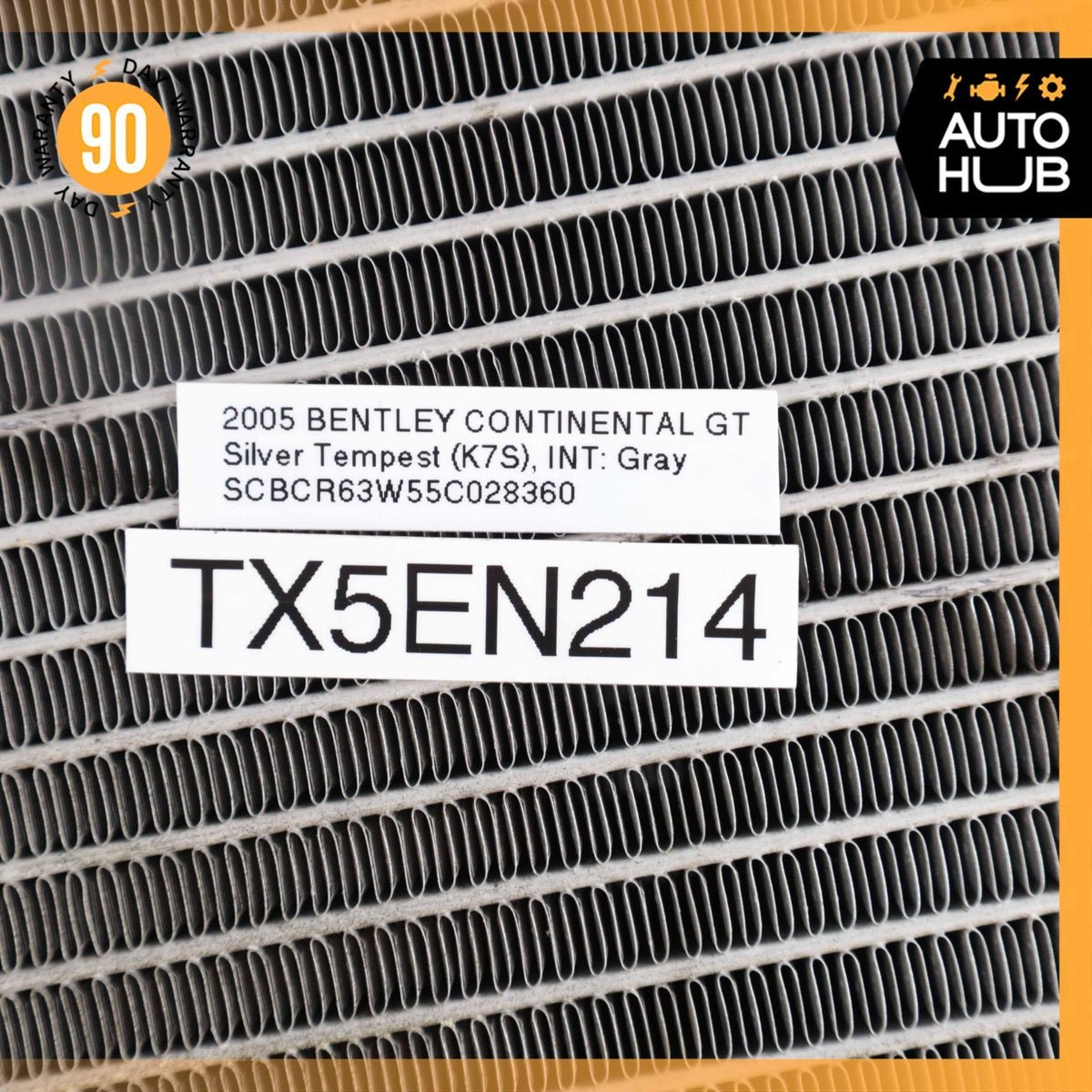 03-07 Bentley Continental GT GTC Engine Cooling Radiator AC A/C Condenser OEM - photo 16