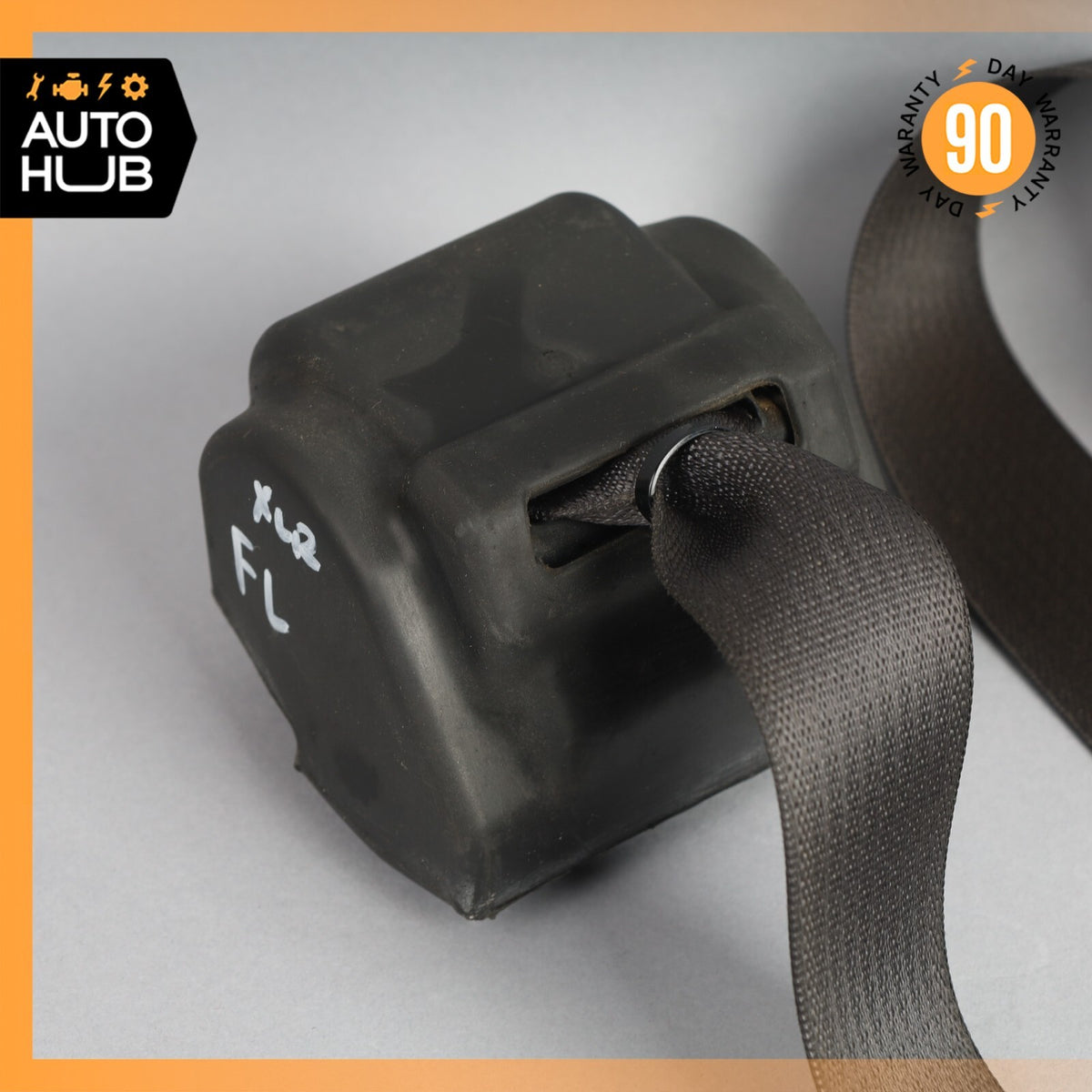 04-08 Cadillac XLR Left Driver Seatbelt Seat Belt Retractor Black 89023212 OEM - photo 2