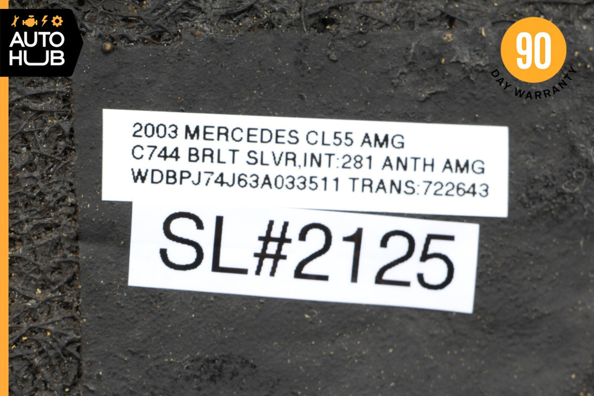 03-06 Mercedes W215 CL55 CL65 AMG Front Left Side Upper Seat Cushion Black OEM - photo 12