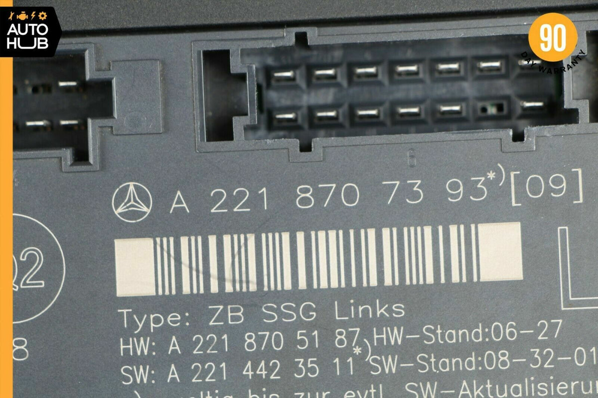 07-13 Mercedes W221 S550 S400 Front Left Driver Side Under Seat Control Unit OEM - photo 6