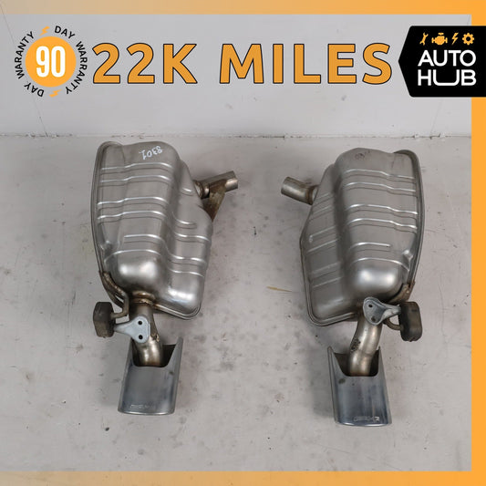 06-09 Mercedes W211 E350 AMG Exhaust Muffler Mufflers Tips Assembly Set of 2 OEM - photo 1