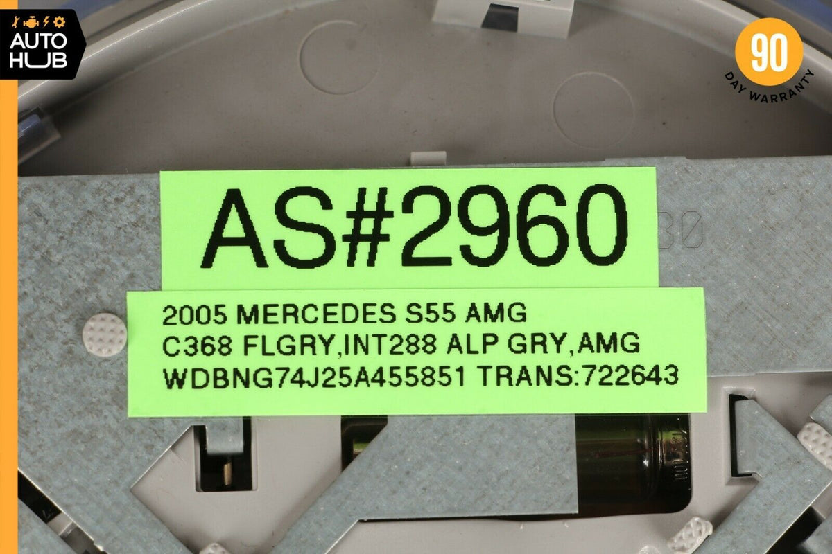 00-06 Mercedes W220 S55 AMG S500 Left or Right Rear Dome Light Mirror Gray OEM - photo 12