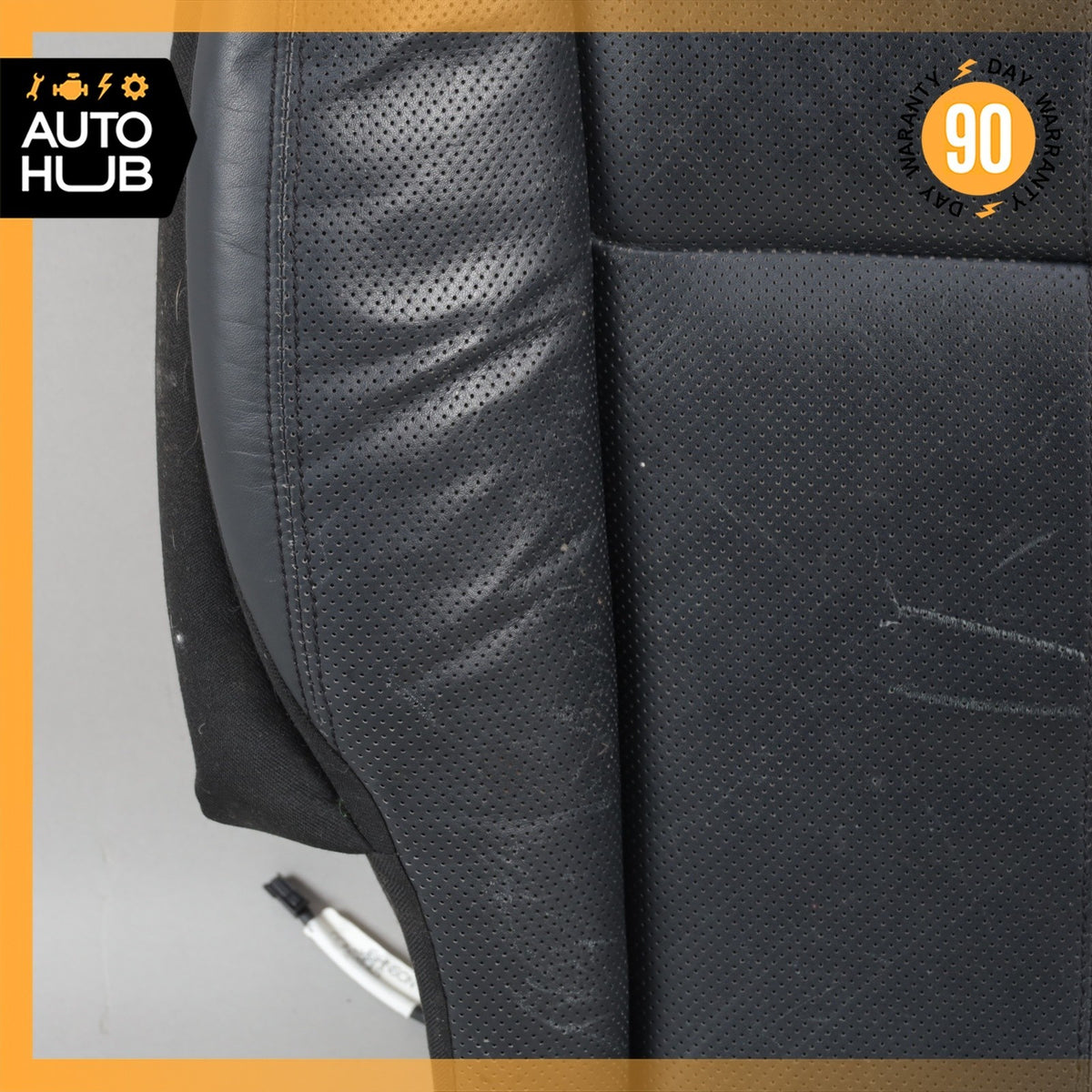 07-09 Mercedes W221 S600 Front Right Side Lower Seat Cushion Exclusive Black OEM - photo 6