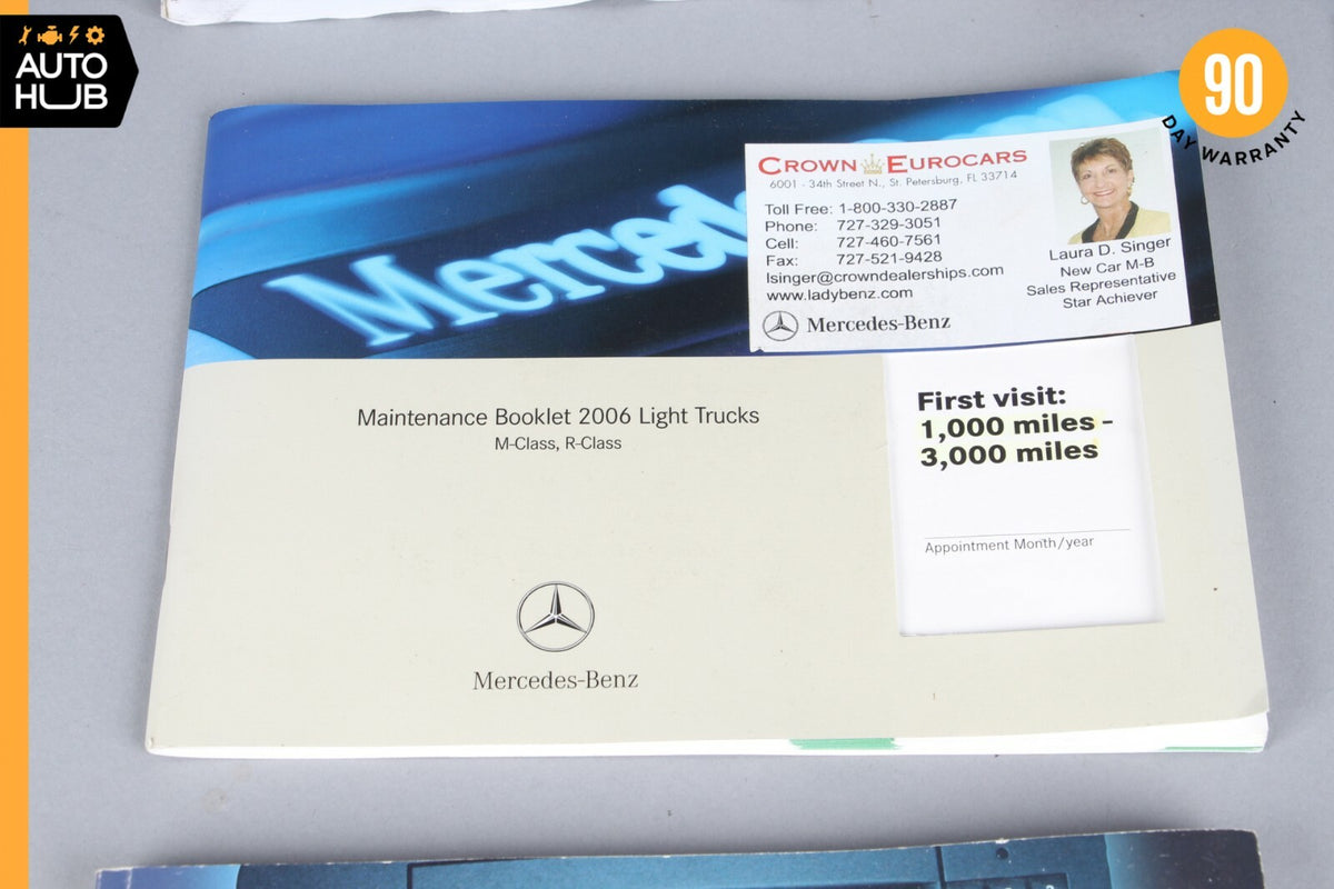 2006 Mercedes-Benz W164 ML500 Operator's Owner's Manual OEM - photo 6