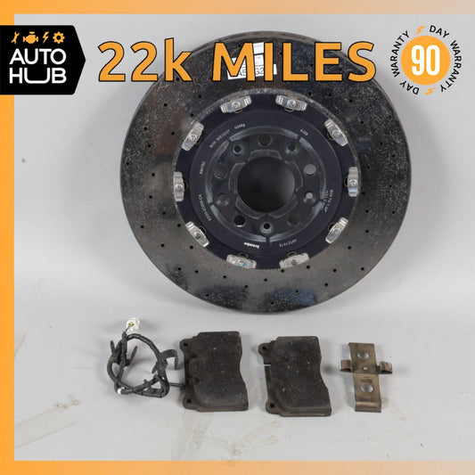 08-16 Aston Martin DB9 DBS Rear Carbon Ceramic Brake Rotor ED232C026CA OEM 22k - photo 1