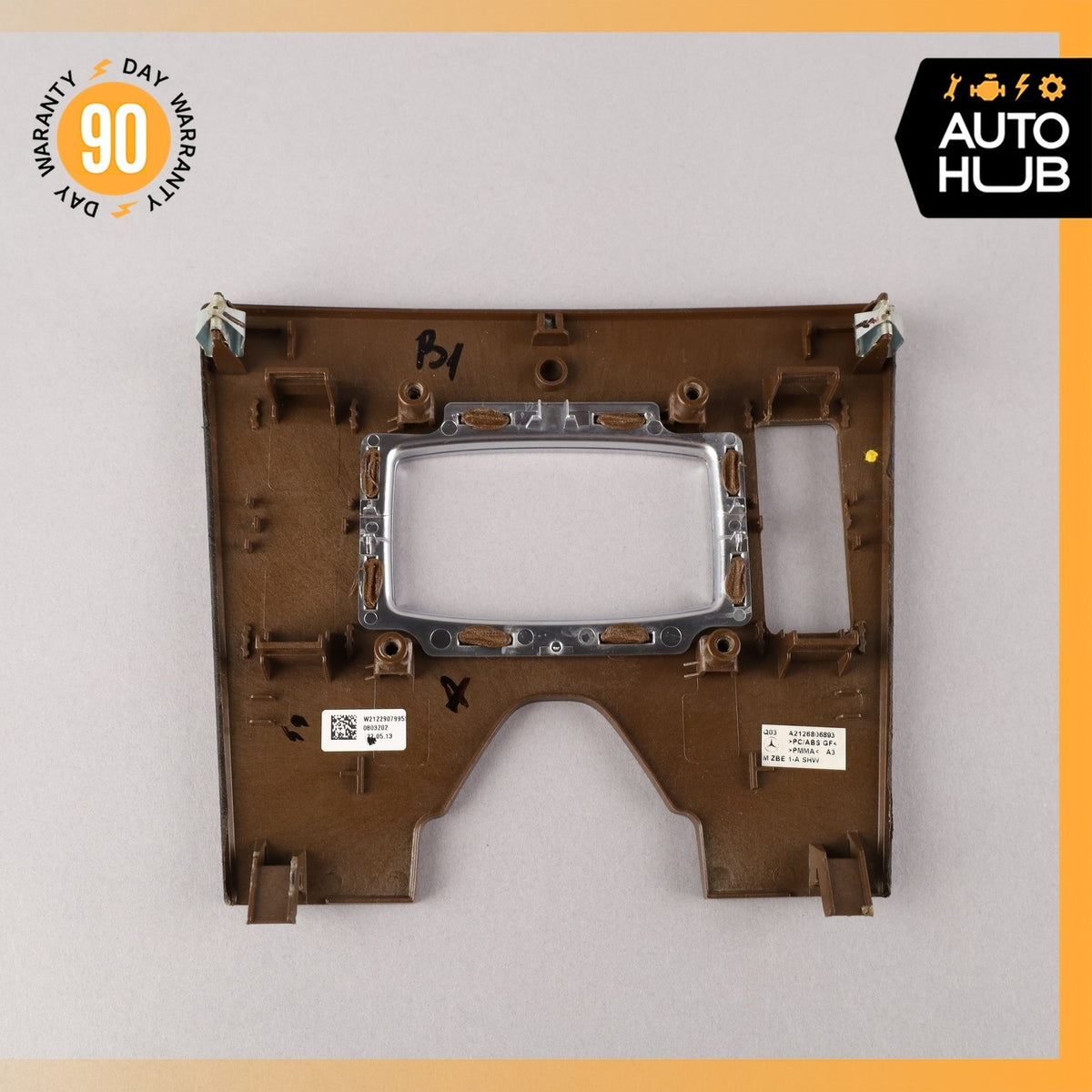 10-16 Mercedes W212 E350 E550 Center Console Switch Trim Bezel Wood OEM - photo 5