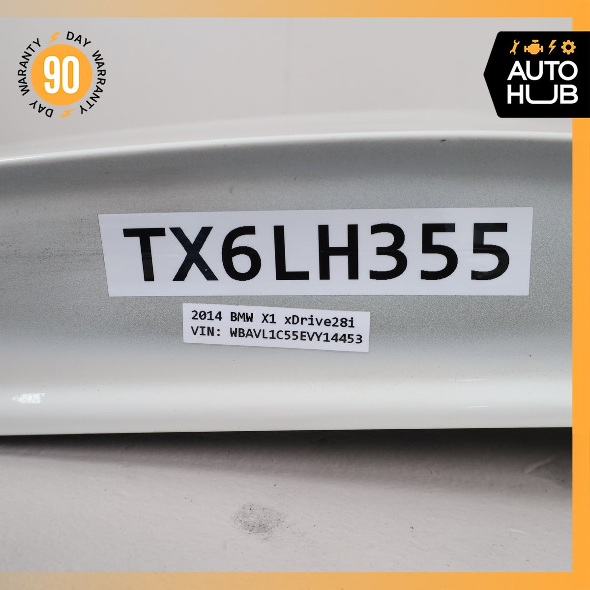 13-15 BMW E84 X1 Left Driver Side Fender Assembly White OEM - photo 14