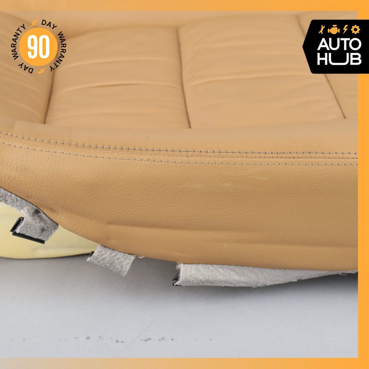 05-10 Porsche Cayenne 955 Front Right Side Seat Lower Cushion Leather Beige OEM - photo 15