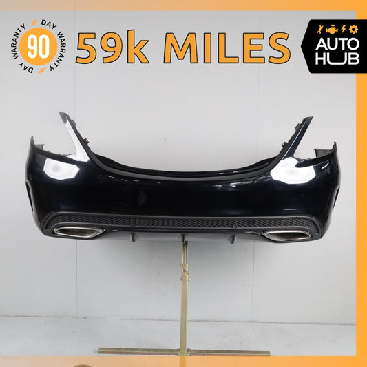 15-18 Mercedes W205 C300 C400 C63 AMG Sedan Sport Rear Bumper Cover Assembly OEM - photo 1