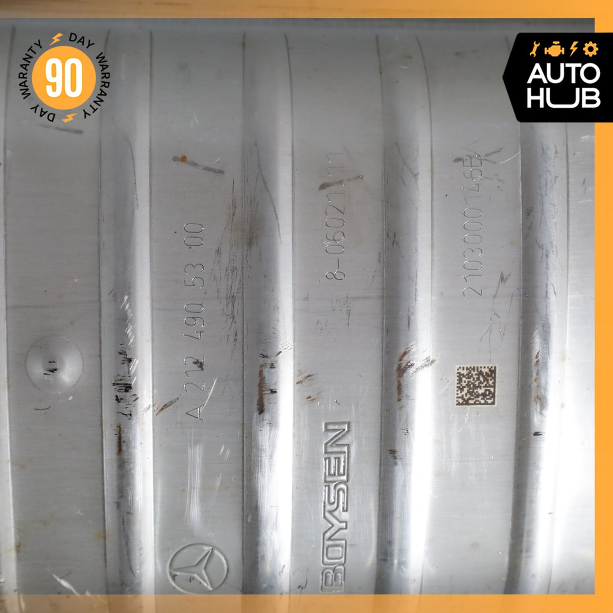 14-16 Mercedes W212 E250 Diesel Exhaust Mid Pipe Center Resonator Silencer OEM - photo 8