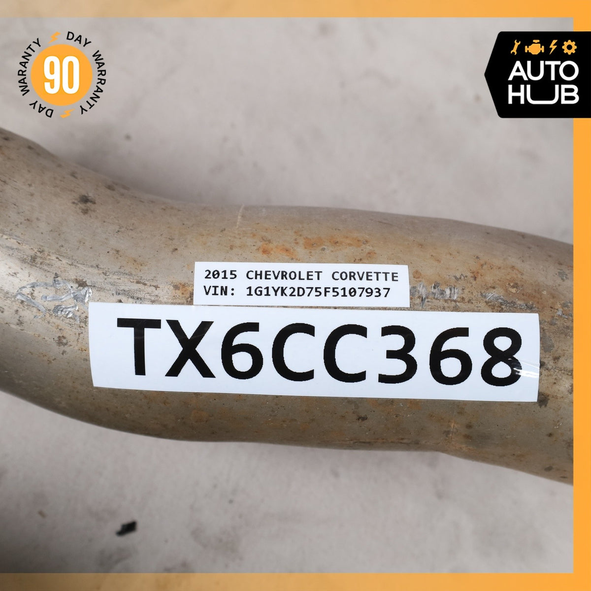 14-19 Chevrolet Corvette C7 Exhaust Mid Pipe Center Resonator Silencer OEM 32k - photo 13
