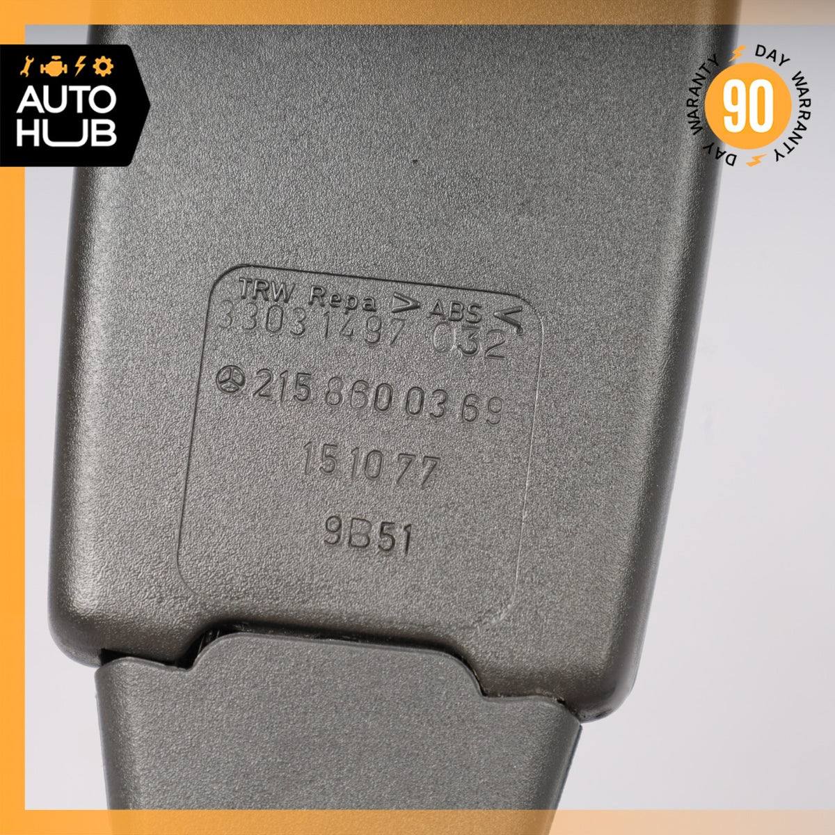 03-06 Mercedes R230 SL500 SL55 AMG Front Left or Right Seat Belt Buckle OEM 86k - photo 12