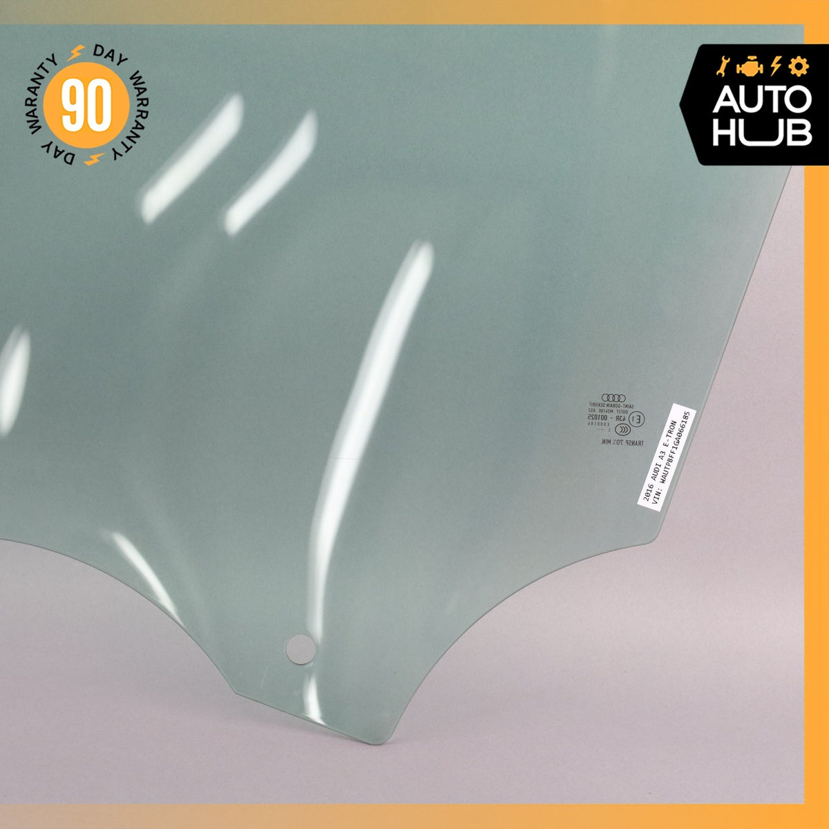 16-18 Audi 8V A3 E-Tron Front Right Side Door Window Glass OEM - photo 18