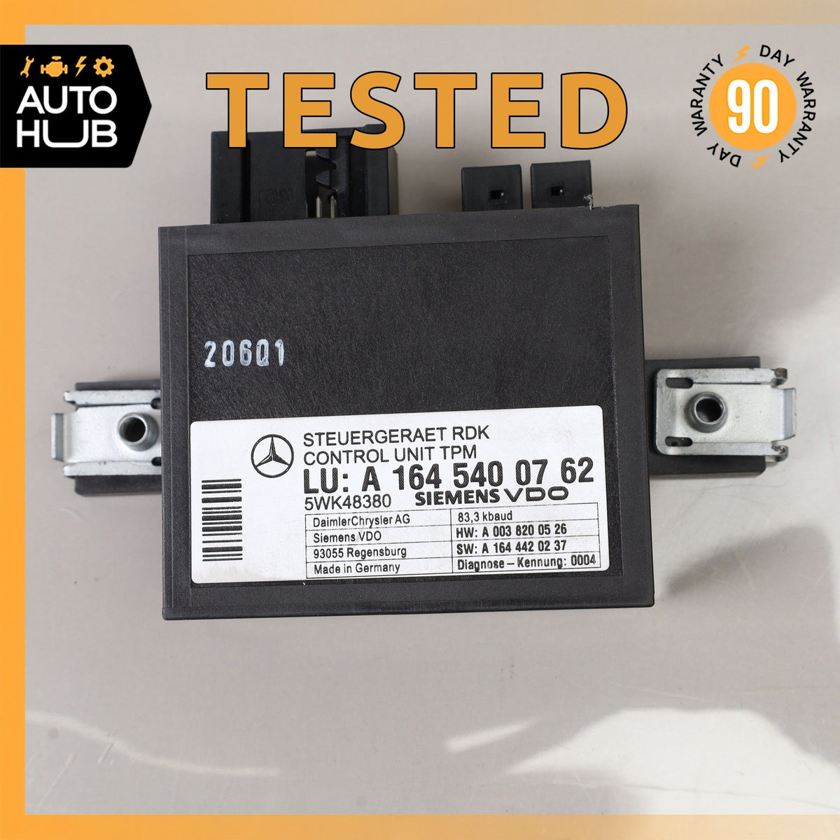06-13 Mercedes R230 SL550 CL550 R350 TPMS Tire Pressure Control 1645400762 OEM - photo 1