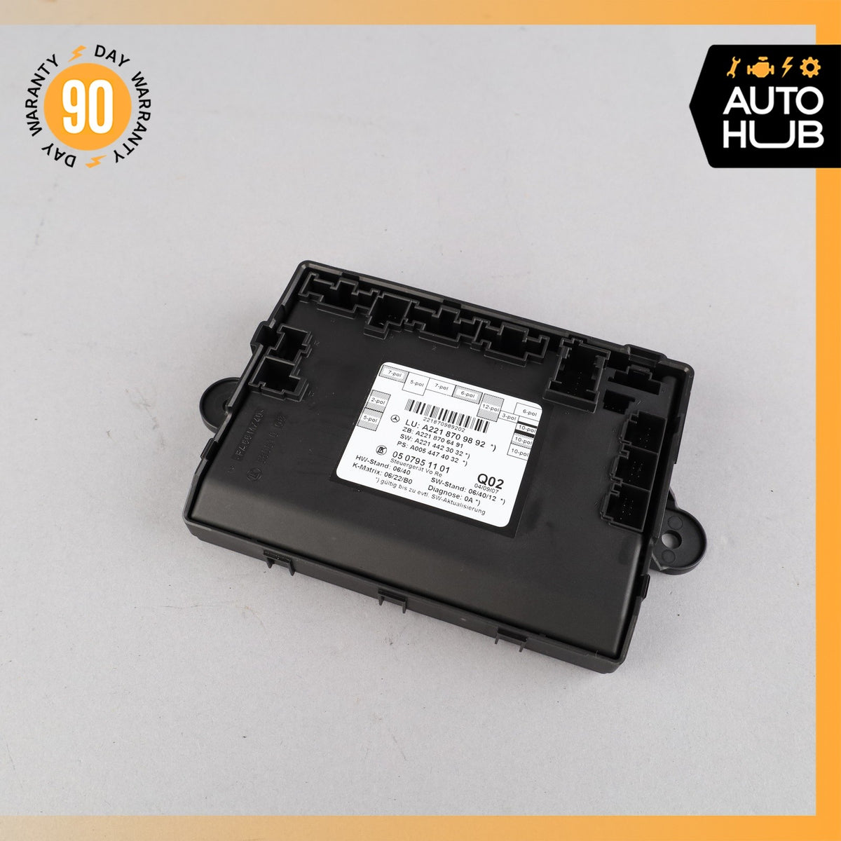 07-13 Mercedes W221 S550 S63 AMG Front Right Door Control Module 2218709892 OEM - photo 2