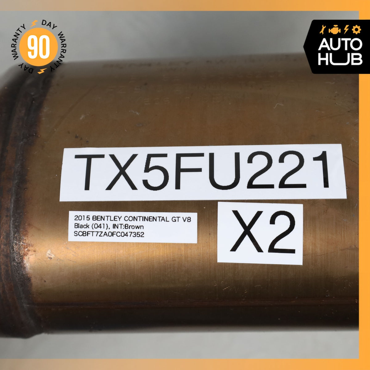 13-18 Bentley Continental GT GTC 4.0L V8 Exhaust Downpipe Set 3W0131705E OEM - photo 24